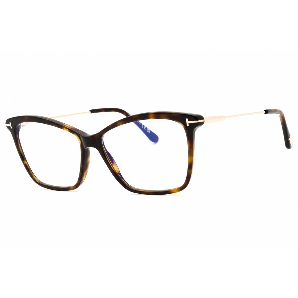 NWT Tom Ford FT5687 Dark Havana Cat Eye 56mm Eyeglasses